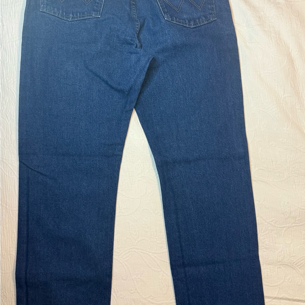 Wrangler Men's Dark Blue Straight Jeans